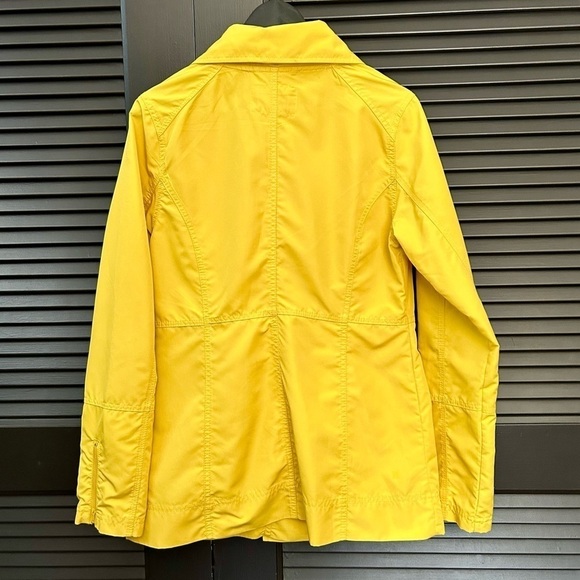 Hurley Bright Yellow Windbreaker Jacket, Double Breasted, Size Small - Picture 9 of 14